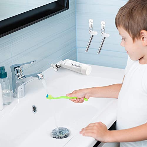 zocone toothpaste squeezer 6pcs metal tube squeezer key stainless steel toothpaste roller tube wringer for paint cream cosmetic and hair dyee