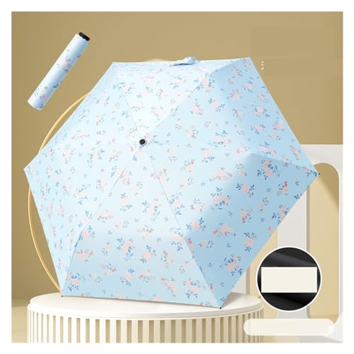 RENEESME Umbrellas for Rain Light Umbrella, Small Portable Umbrella, Rain Or Shine Travel Portable Umbrella Strong Umbrella for Wind and Rain(Color:D)