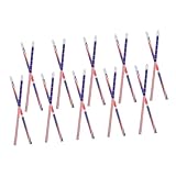 Sewroro Crayons à Dessin avec Drapeaux Américain et 40 Pièces Crayons en Bois Fournitures Scolaires pour Garçon et Filles Présents de Fête Motifs Colorés