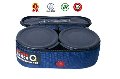 Image of Ecoline Power Lunch Q2, Electric Lunch Box,Capacity 800ml,(2 Containers 400ml) Blue