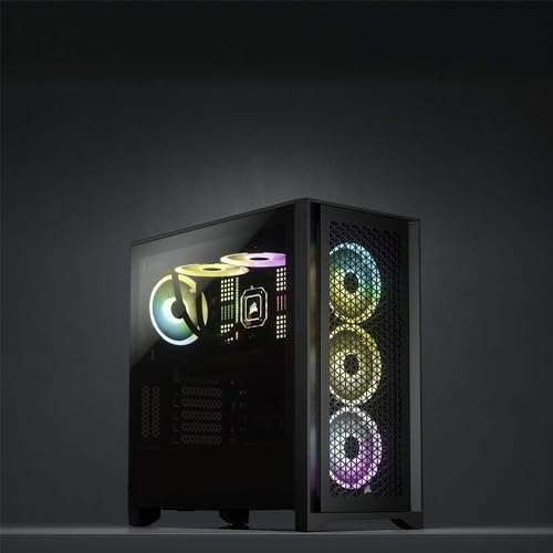 Image of CORSAIR 4000D Airflow Tempered Glass Mid-Tower ATX Case - High-Airflow - Cable Management System - Spacious Interior - Two Included 120 mm Fans - Black