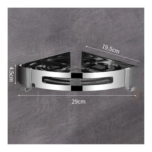 Panier d'angle mural en acier inoxydable 304 pour rangement de douche