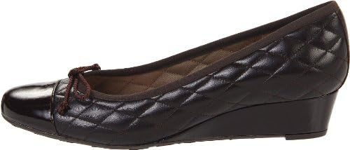 French Sole FS/NY Women's Deluxe Pump, Brown Patent/Brown Calf, 8.5 M US | Image 6