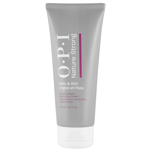 OPI Nature Strong Nails & Skin Moisture Mission Hand- & Fußcreme – Feuchtigkeitspflege mit Sheabutter für trockene Haut | Hand- & Fußpflege, 100 ml