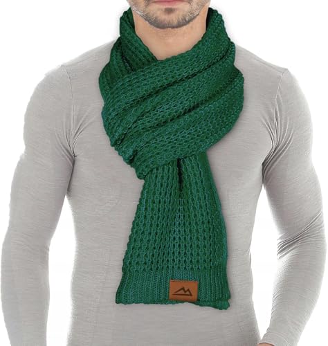 【Resistente e alla moda】 Realizzata in 100% poliestere morbido, elastico e anti-piega, è arricchita da un’etichetta in vera pelle, un tocco distintivo per una sciarpa classica.