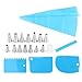 Oumefar 20 pièces buse de gâteau en Acier Inoxydable buse de tuyauterie Professionnelle Kit de décoration de Cuisson pour Bricolage gâteau Cupcake crème glacée