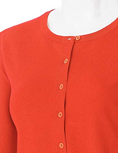 Image of Women's Long Sleeve Button Down Crew Neck Soft Knit Cardigan Sweater