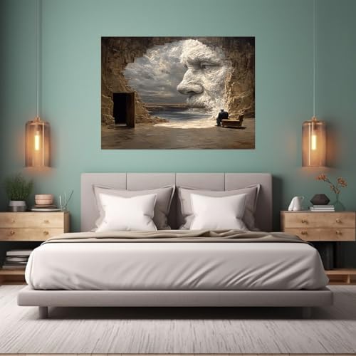 Tableau mural surréaliste marron : la solution pour raviver vos murs blancs