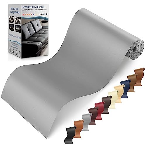 Leder Reparatur Set Grau, 10 x 160cm Kunstleder Selbstklebend, Lederflicken Selbstklebend Leder Patch für Couch, Sofa, Autositze Zubehör,Jacken, Handtaschen Leder Reparatur Set Grau, 10 x 160cm Kunstleder Selbstklebend, Lederflicken Selbstklebend Leder Patch für Couch, Sofa, Autositze Zubehör,Jacken, Handtaschen