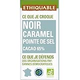 COMPOSITION : Contient 65% de cacao minimum et 8% d'éclats de caramel salé au beurre et à la fleur de sel de Guérande.
