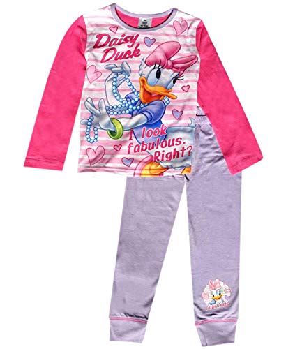Image of Disney Girls Daisy Duck Long Length Pyjamas, 4-5 Years