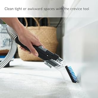 Vax SpotWash Home Duo Spot Cleaner, Stain, Car, Upholstery, Sofa and Carpet Cleaning Machine, Included Pet Tool and Antibacterial Solution Removes Spills, White/Blue, CDSW-MPXP