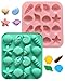 KEMUZ Stampo Silicone per Cioccolato 2 Pezzi - Conchiglia & Stella Marina, Stampo 3D per Fondente, Torte, Sapone, Candele, Facile da Usare e Pulire per Feste, Compleanni, Natale immagine