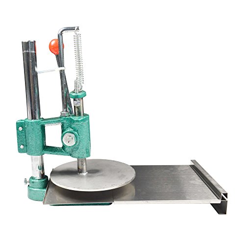 LGXEnzhuo 8.66Inch Manual Pizza Dough Press Machine Stainless Steel Pizza Cake Presser 0.2inch Thickness Bread Dough Pastry Pressing Tool
