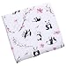 Stephen Joseph, Unisex Baby Cotton Muslin Swaddle Blanket, Panda