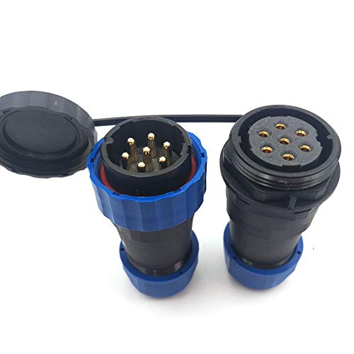 Conector de aviación SD28 de 3 a 24 pines con soporte de panel impermeable IP68 6