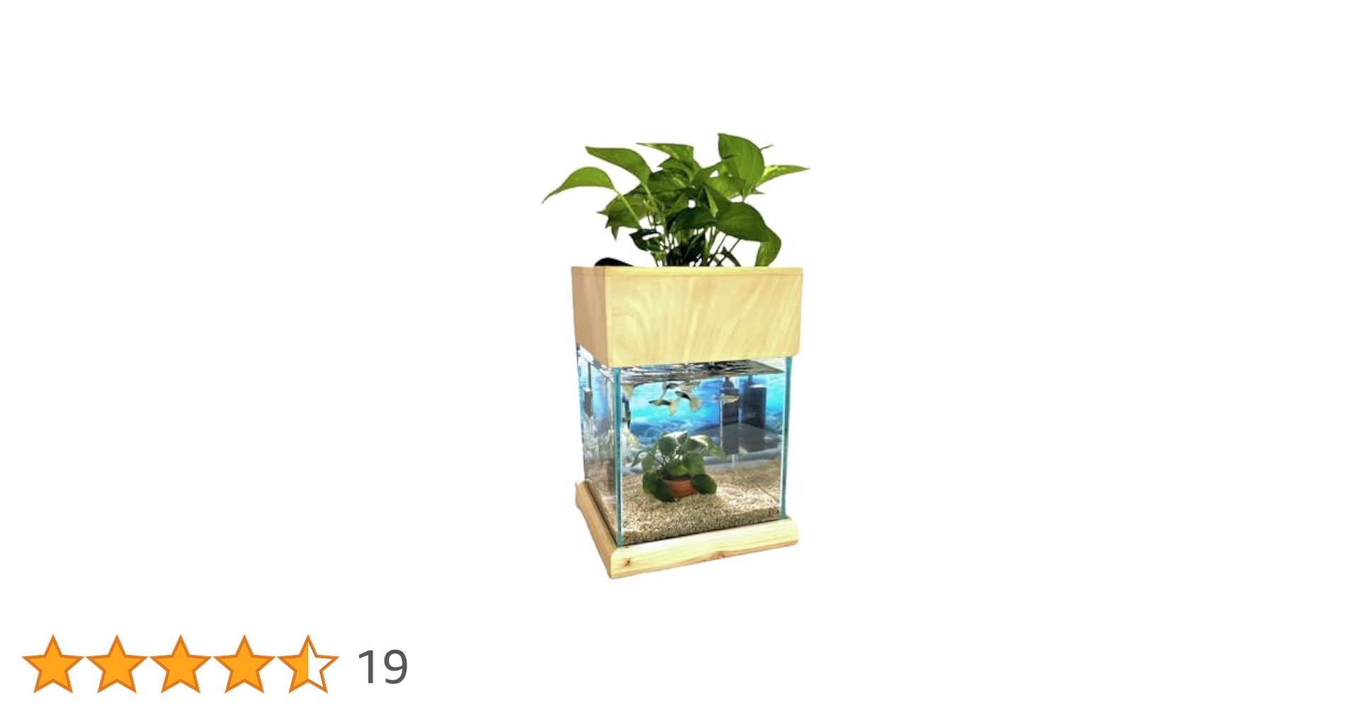 せせらぎビオトープ　水槽セット　ブラック 45cmスリム型せせらぎビオトープ水槽セット（黒）約17L 照明なし