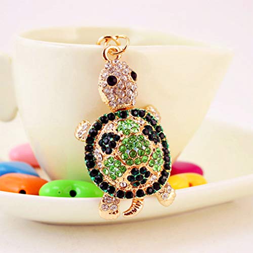Cute Turtle Shape Crystal Rhinestone Sparkling Keychain Bag Pendant Handbag Charm for Women Girls4