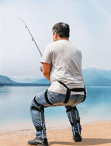 Chaise exosquelette invisible portable silver L pour camping
