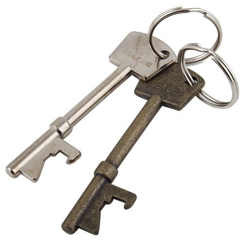 1 PC New Bottle Opener Key Ring Keyring Chain Metal Bar Tool Random Color