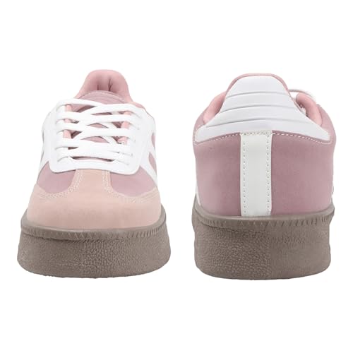 Image of Vendoz Women Sneaker | Cushioned Insole for Comfort | Stylish Lace-Up Design | Lightweigh & Perfect for Casual Outfit for Girls CNV7030