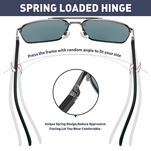 Image of Sunglasses for Men Women Trendy Polarized Sunglasses UV400 Fashion SunGlasses Aviator Sunglasses for Driving Fishing