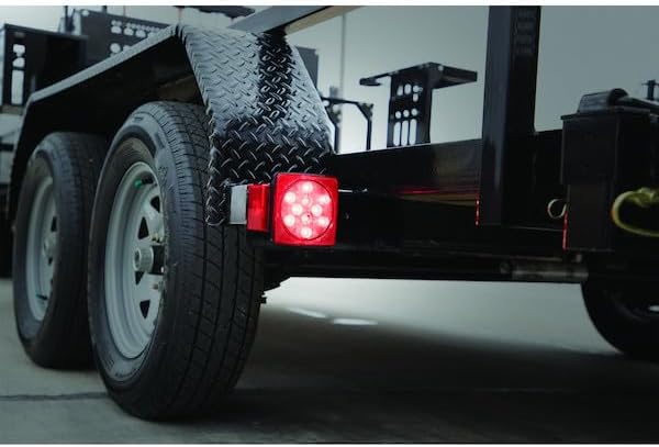 Buyers Products 5625111 Passenger Side 5" Box-Style LED Stop/Turn/Tail Light for Trailers Under 80" ES w
