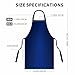 GoldPig 1 Pack Waterproof Apron Rubber Vinyl Heavy Duty Aprons for Adults - Chemical Resistant Adjustable Bib 40