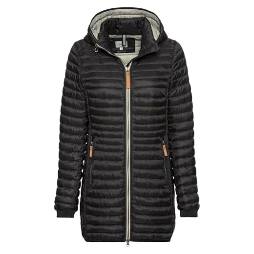 camel active Damen Steppjacke aus recyceltem Polyamid Schwarz, womenswear-40