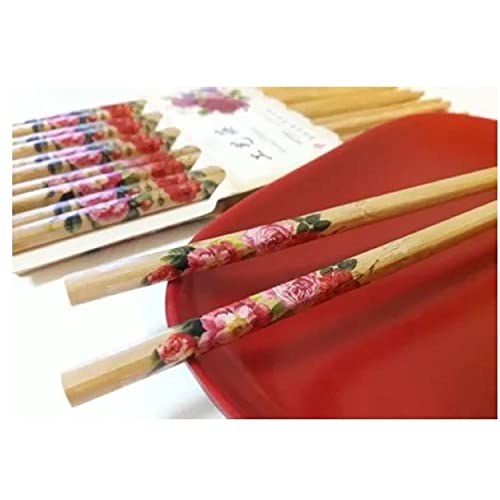 Jogo hashi bambu 10 pares estampa variada