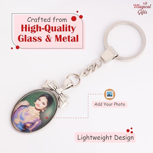 Image of magical gifts Customized Keychains, Unique Personalized Key RIngs and Charms with Your Photos /Name /Design for Bags /Bikes /Car and Gifting Purposes