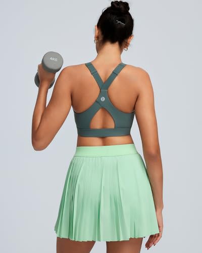 Image of RUNNING GIRL Sports Bra for Women High Support, Molded Cup High Impact Sports Bras with Sewn in Pads Workout Running Bra
