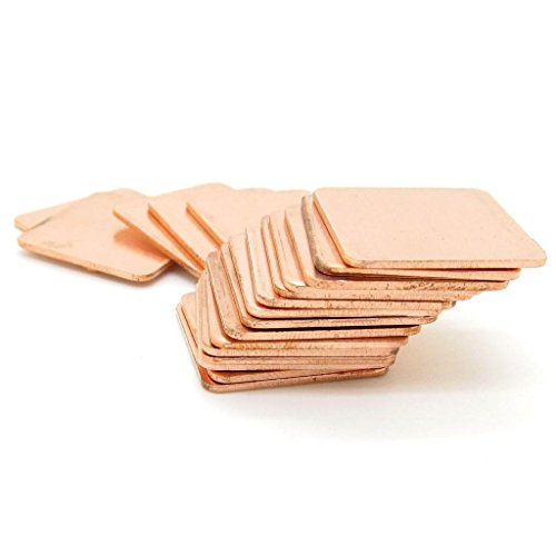 JIUWU IC Chipset GPU CPU Thermal Heatsink Copper Pad Shim Size 20 x 20 x 0.5mm Pack of 20