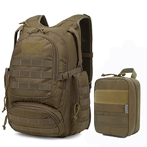 Mardingtop 25L Tactical Backpacks+ Molle Utility Pouch #TOP21