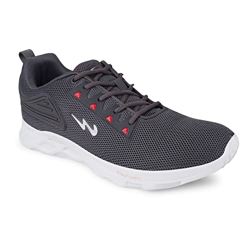 Campus Men's Cluster PRO Running Shoes Gry/RED - 7UK/India