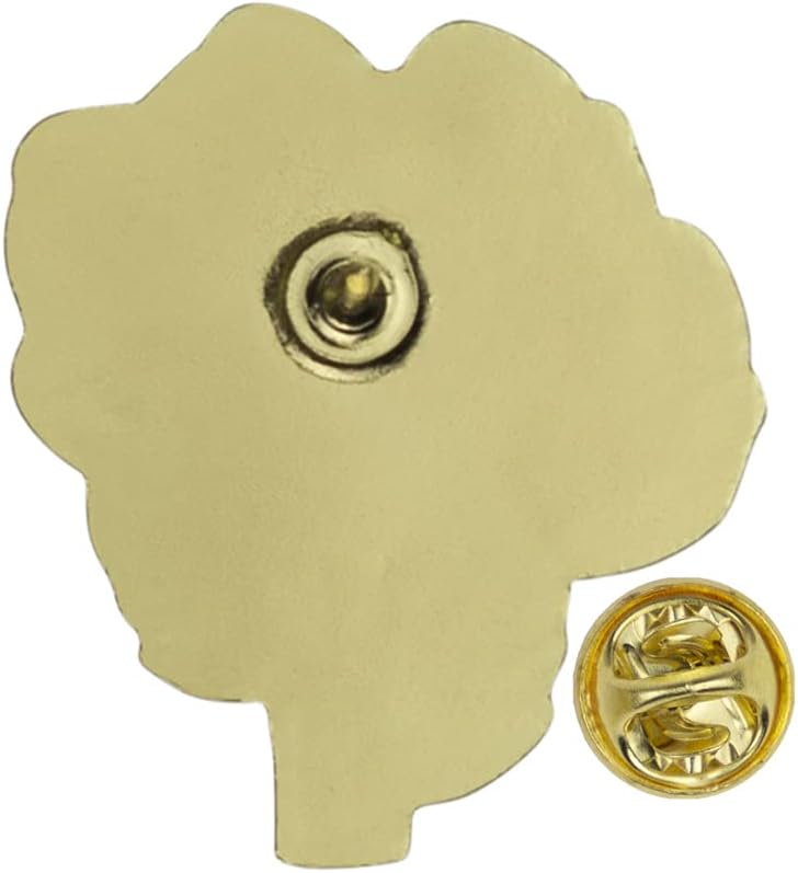 SHOP AWARDS AND GIFTS Red Rose Bouquet Flower Enamel Lapel Pin, Retro Pins for Clothes, Bulk Pack of 12, Poly Bagged, 1 x 1/8 Inch