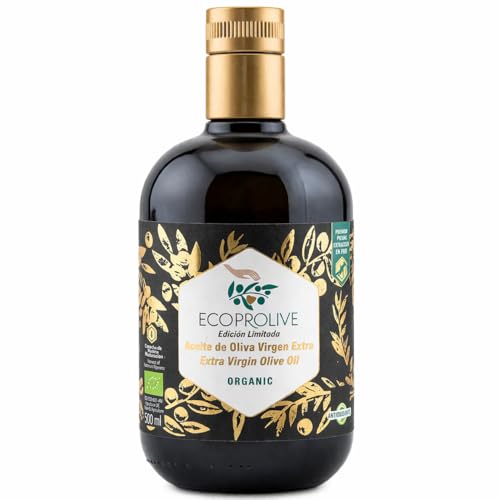 ECOPROLIVE Aceite De Oliva Virgen Extra | Edición Limitada | 500 ml | Premio 2025 AOVE Más Saludable Del Mundo