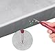 M METERXITY 2er-Pack Automatischer Körner, 133mm Hochgeschwindigkeitsstahl Federbelasteter Nagelkörner Werkzeug für Stahlplatte/Holzbrett/Glas, Einstellbares Schlagkörner Werkzeug [Rot]