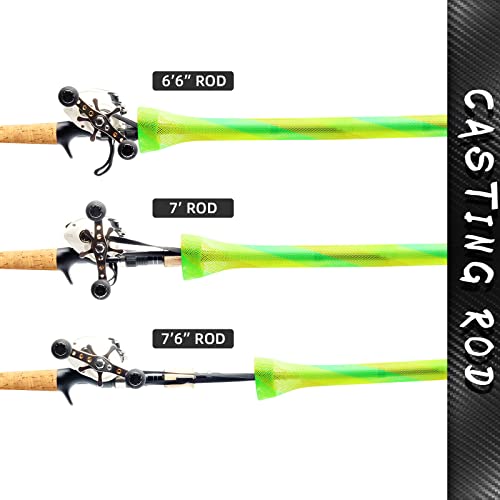 Image of SF Fishing Rod Sock Fishing Rod Sleeve Rod Cover Braided Mesh Rod Protector Pole Gloves Fishing Tools for Spinning Fishing Rod,Casting Rod,Musky Rod, Ice Rod, Fly Rod, Spey Rod