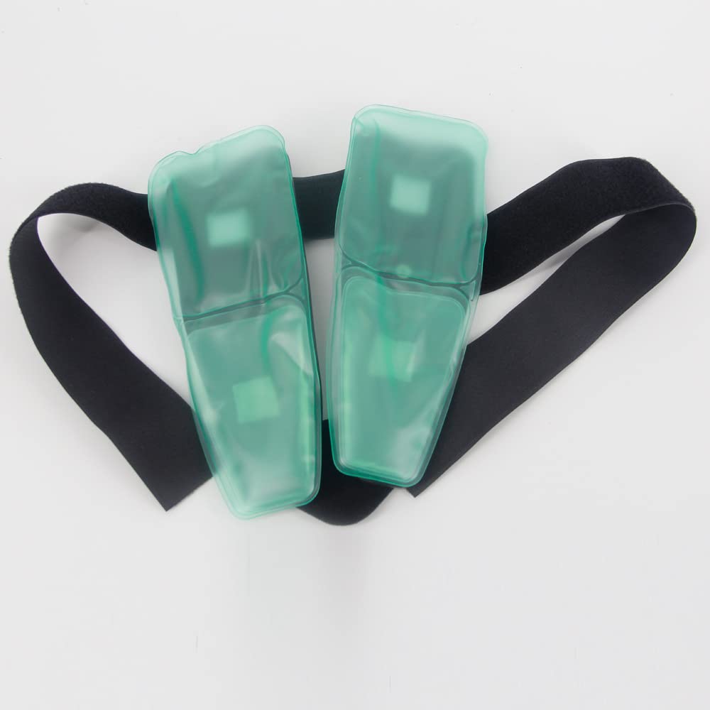 Soporte para la Periostitis Tibial, férula de Tobillo Tipo Estribo, Tobillera de Aire y Gel, Envoltura de Gel con compresa de Hielo, Soporte Ajustable, Tobilleras de compresión f