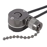 Ceiling Fan Light Switch ZE-109m Metal Pull Chain Switch,Two Wire Fan Switch For Ceiling Fan Light Fixture Replacement Parts- Gun Color