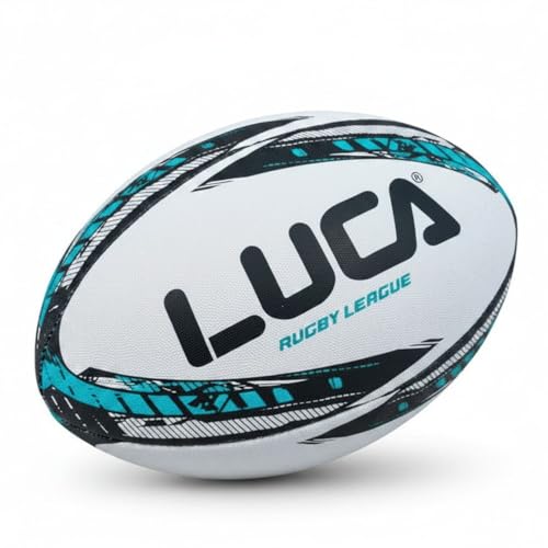 Image of LUCA Rugby Ball Sizes 3, 4 & 5 Hand Stitched Super Grip 3-Ply Construction