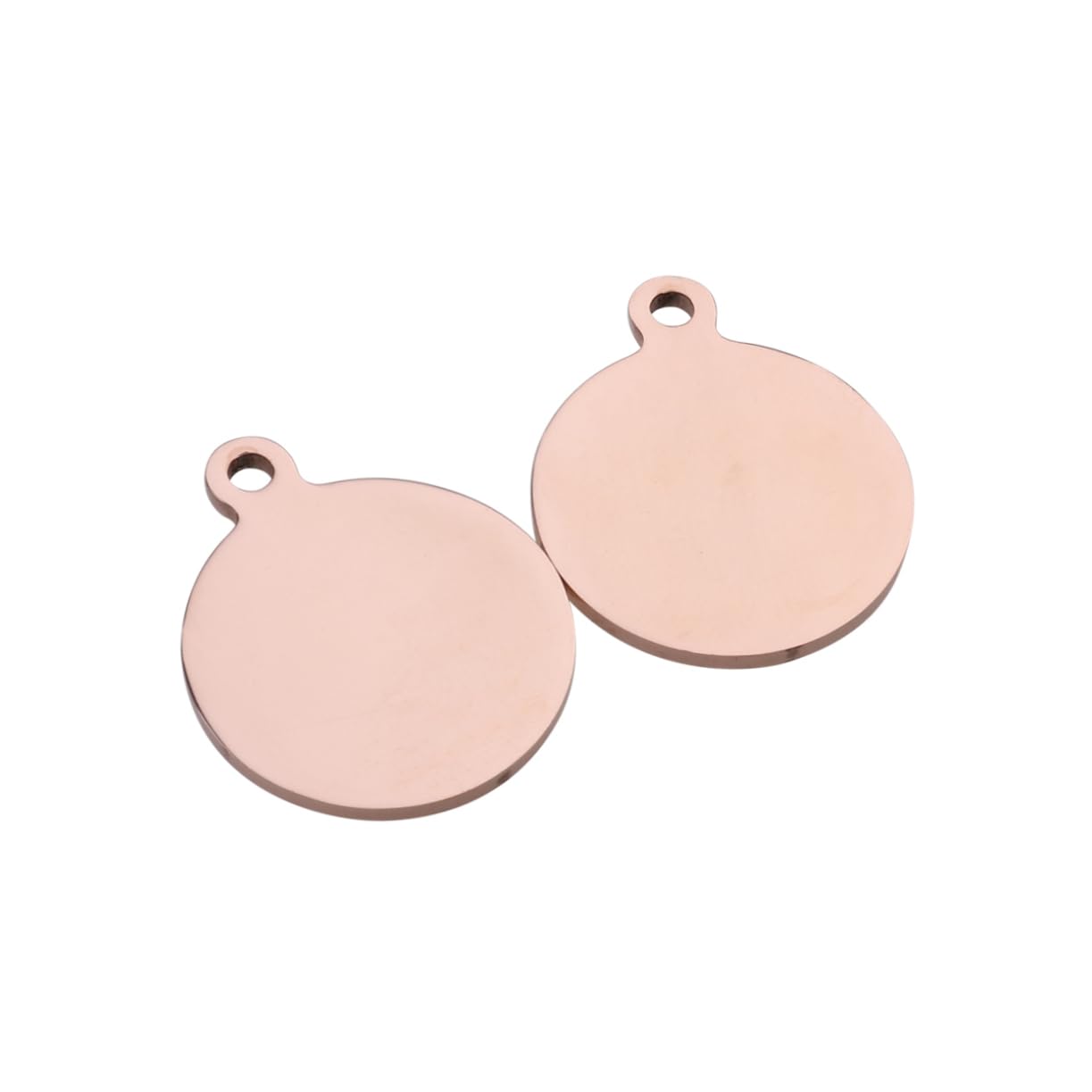 VANZACK 2Pcs Blank Pet Id Tags Rose Cat Identification Tags Blank Tags for Pets for Puppies and Kittens