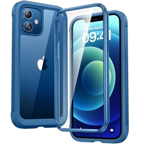 Diaclara Designed for iPhone 12 Mini Case, Full Body Rugged with Built-in…