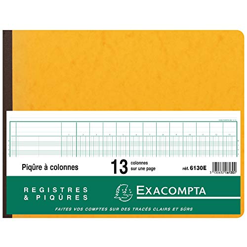 Piqûre Exacompta 25x32cm pour centraliser vos comptes professionnels sans erreur