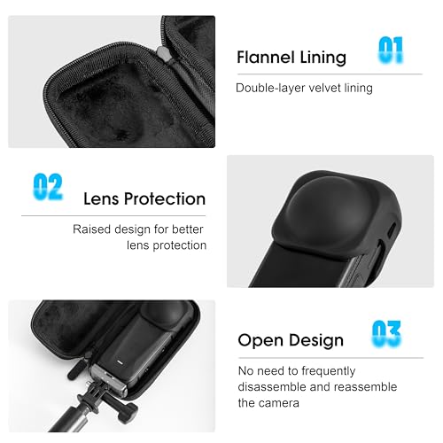 Maleta rígida para Insta360 X4 Air con mosquetón miniatura 7