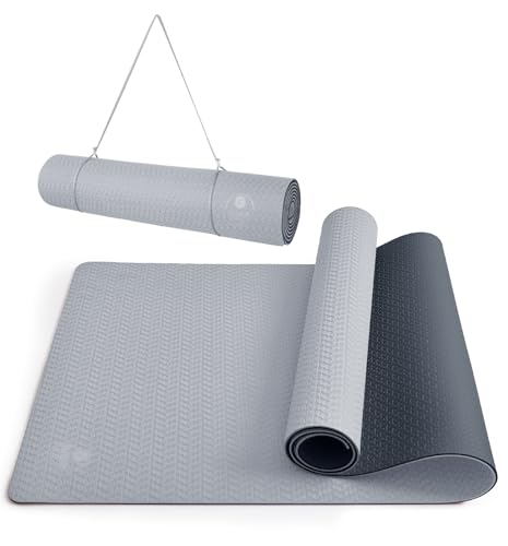 IUGA Yoga Mat Non Slip Anti-tear Pilates Mat Eco Friendly Hot Yoga Mats Thick for Workout & Exercise(72