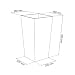 Prosperplast Macetero Urbi 50 cm Alto plástico Fower Pot con Interior Liner,...