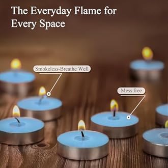 Pan Aromas - (Fresh Linen) Scented Tealight Candles| Pack of 15| Long Burning Tealight Scented Candles for Home, Office & Gifting - 2.5 hrs to 3 hrs Burn Time