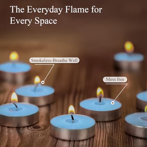 Pan Aromas - (Fresh Linen) Scented Tealight Candles| Pack of 15| Long Burning Tealight Scented Candles for Home, Office & Gifting - 2.5 hrs to 3 hrs Burn Time